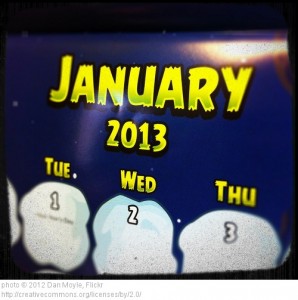 Jan 2013 calendar