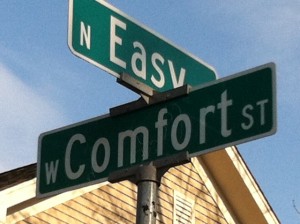 Olivia Newport Comfort and Easy Street Signs